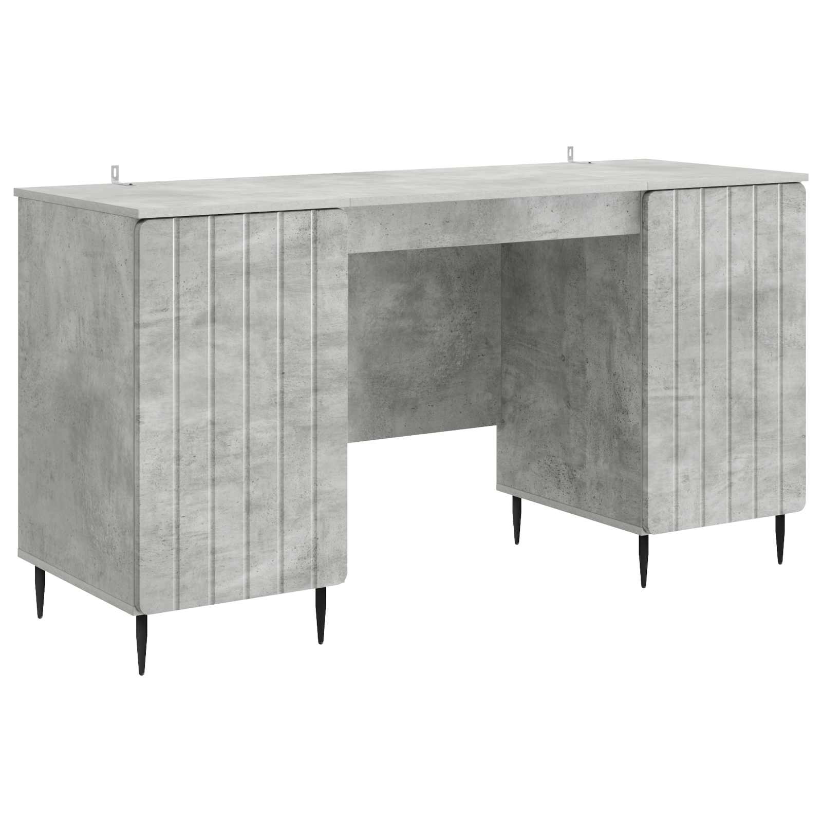Bureau Gris béton 142,5 x 50 x 75 cm Bois d'ingénierie - XIOS