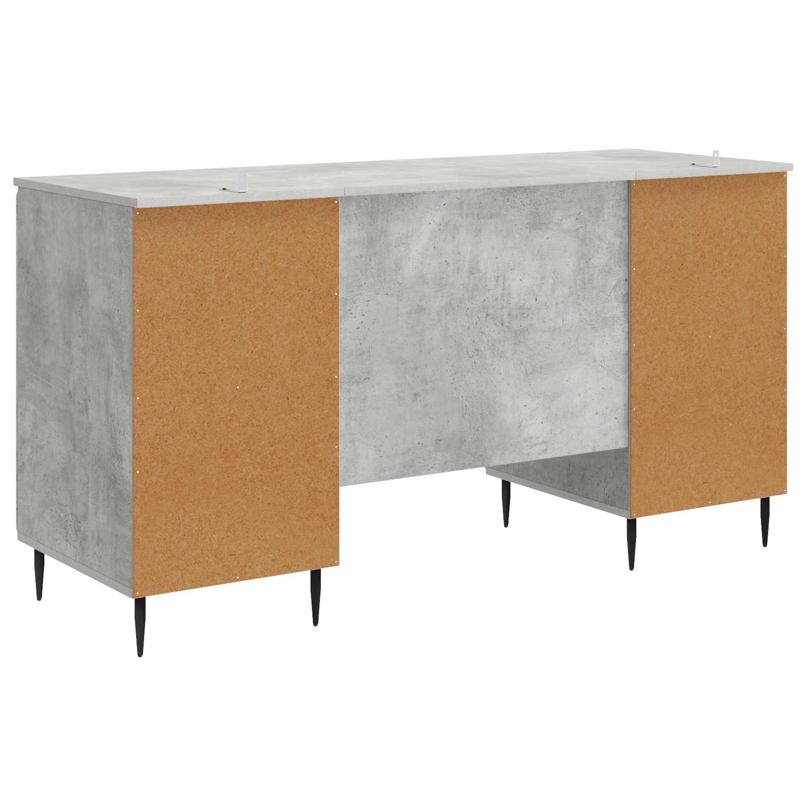 Bureau Gris béton 142,5 x 50 x 75 cm Bois d'ingénierie - XIOS