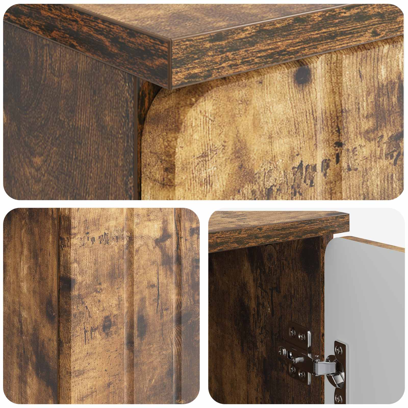 Bureau Chêne fumé 142,5 x 50 x 75 cm Bois d'ingénierie - XIOS