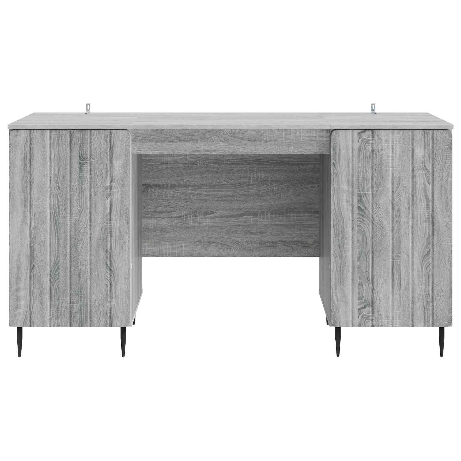 Bureau Sonoma gris 142,5 x 50 x 75 cm Bois d'ingénierie - XIOS