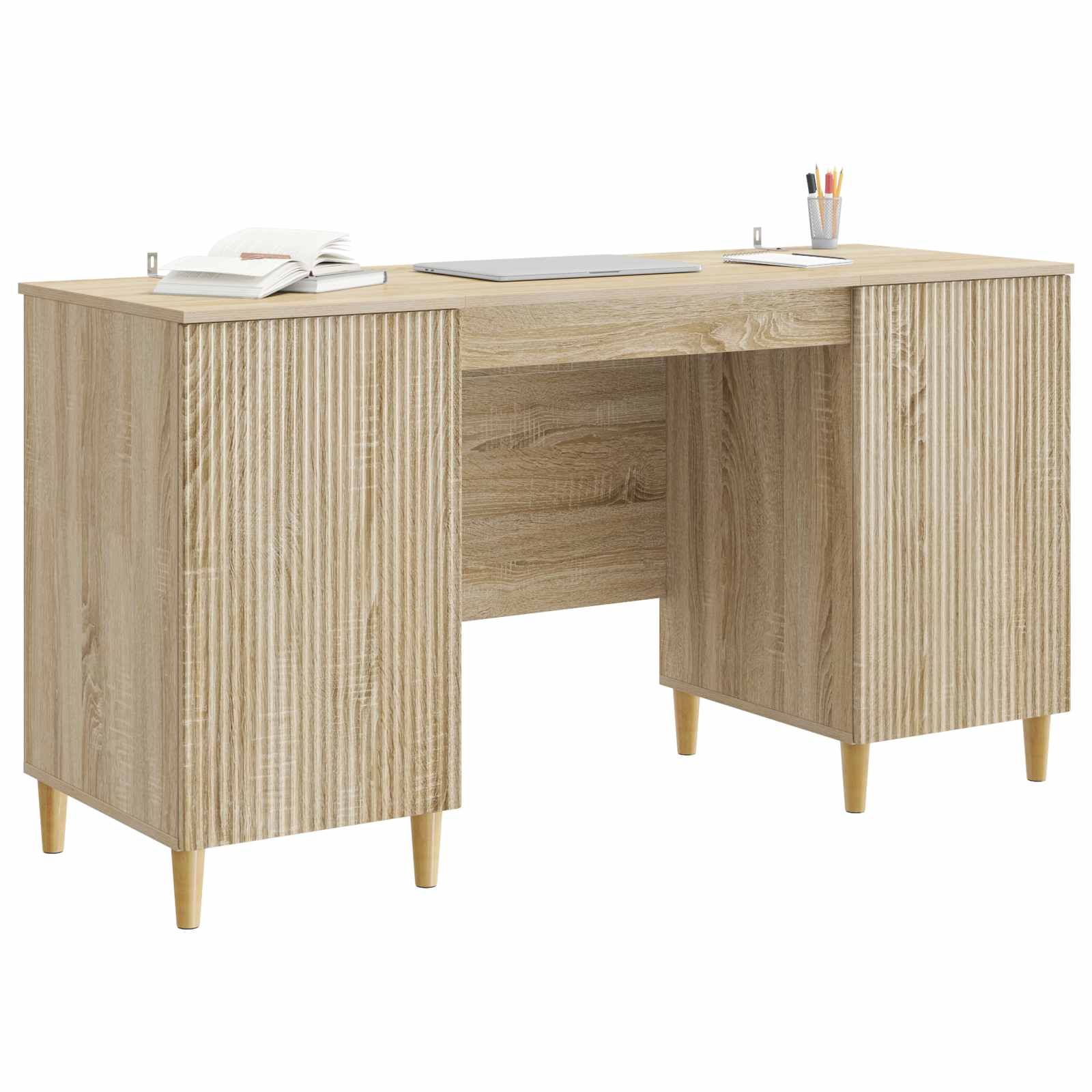 Bureau Chêne Sonoma 142,5 x 50 x 75 cm Bois d'ingénierie - XIOS