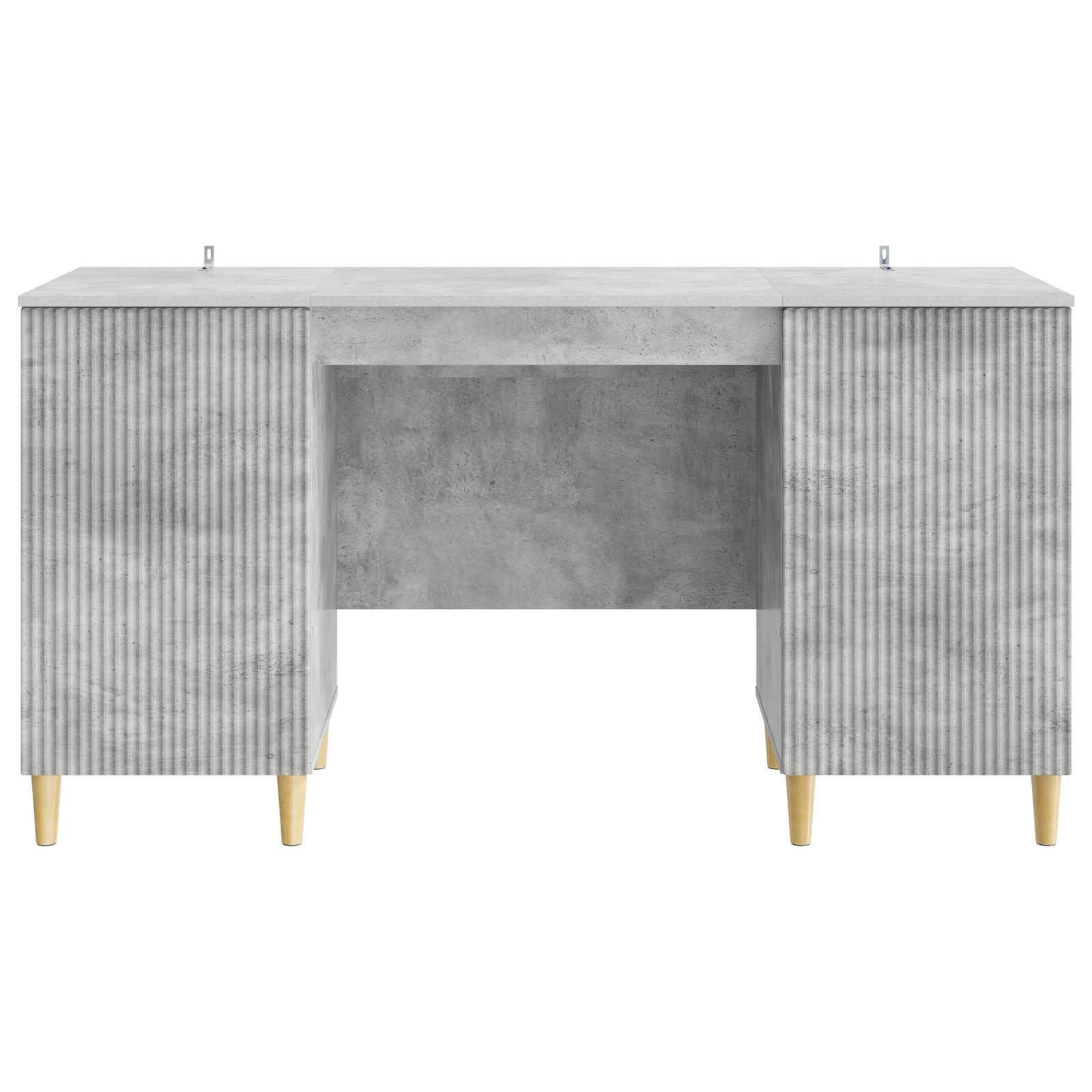 Bureau Gris béton 142,5 x 50 x 75 cm Bois d'ingénierie - XIOS