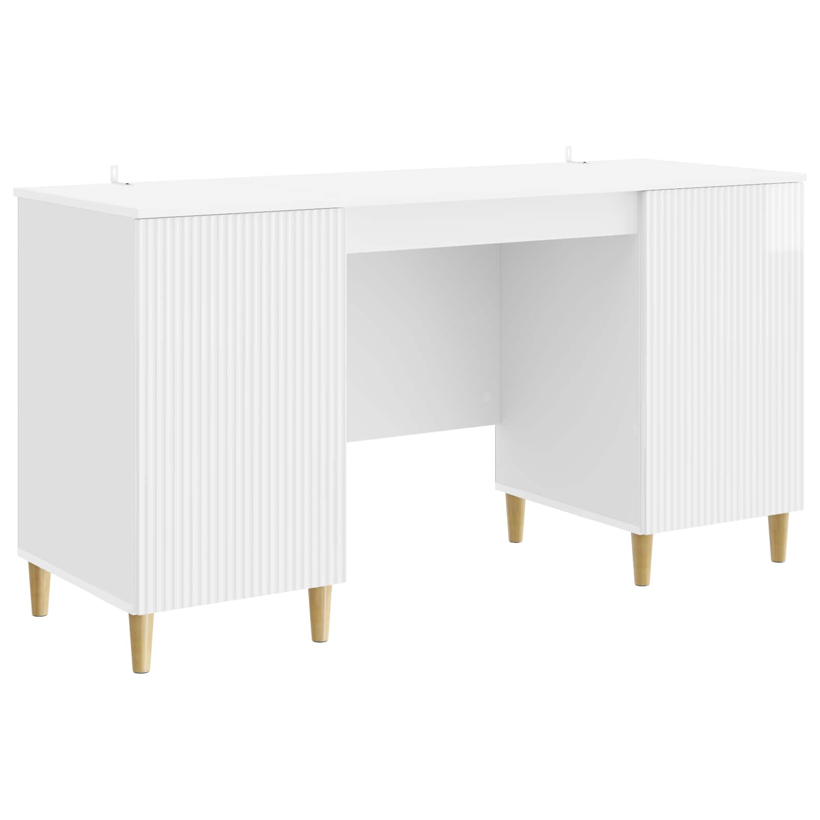 Bureau Blanc brillant 142,5 x 50 x 75 cm Bois d'ingénierie - XIOS