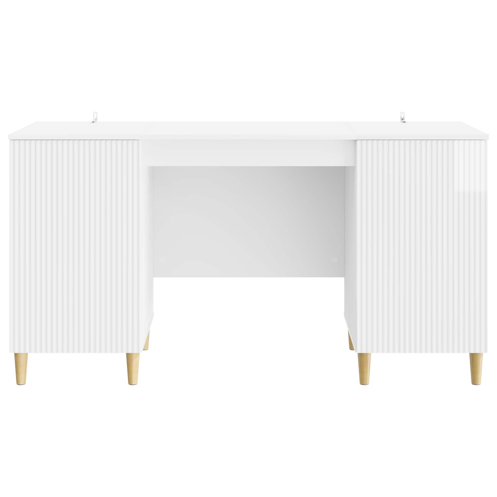 Bureau Blanc brillant 142,5 x 50 x 75 cm Bois d'ingénierie - XIOS