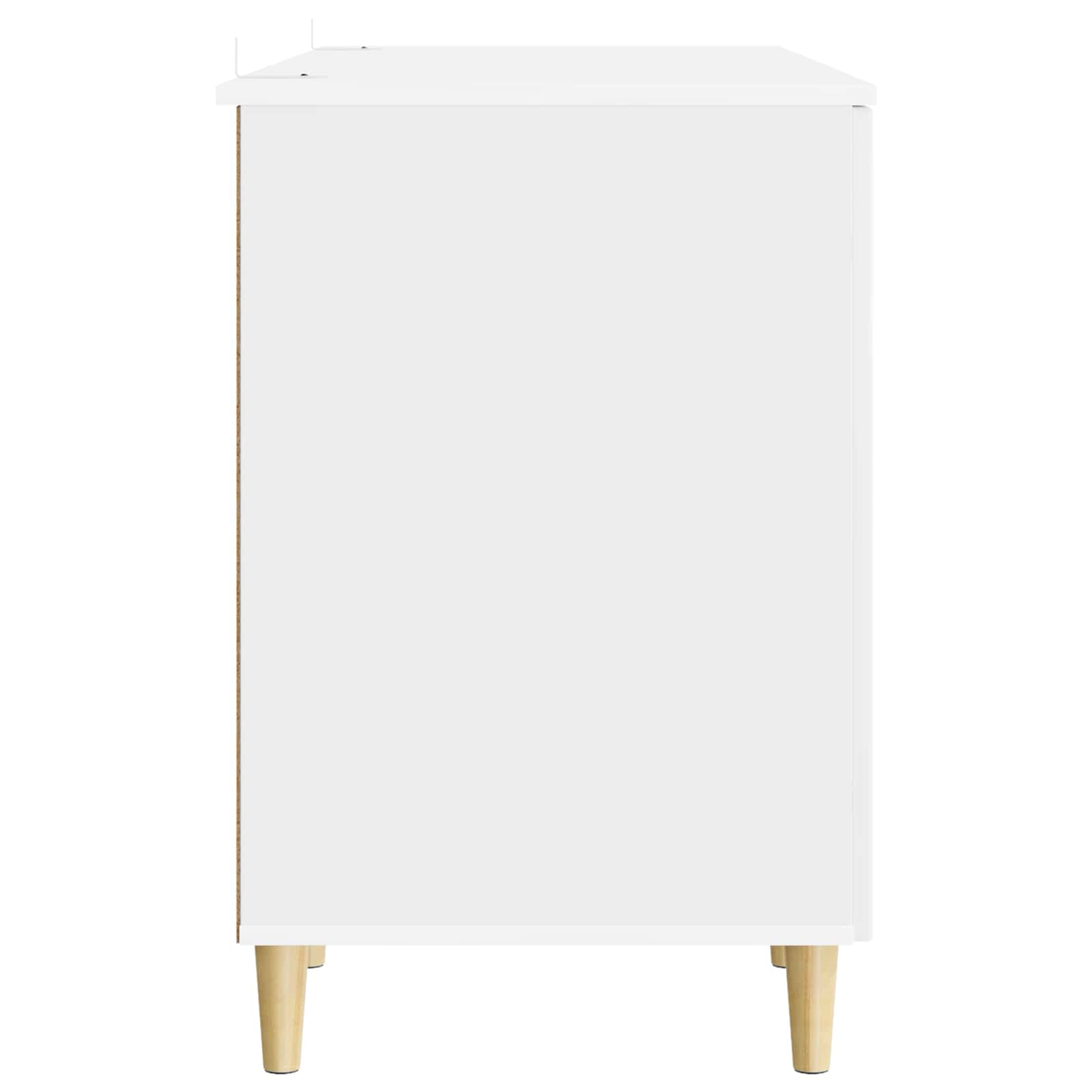 Bureau Blanc brillant 142,5 x 50 x 75 cm Bois d'ingénierie - XIOS