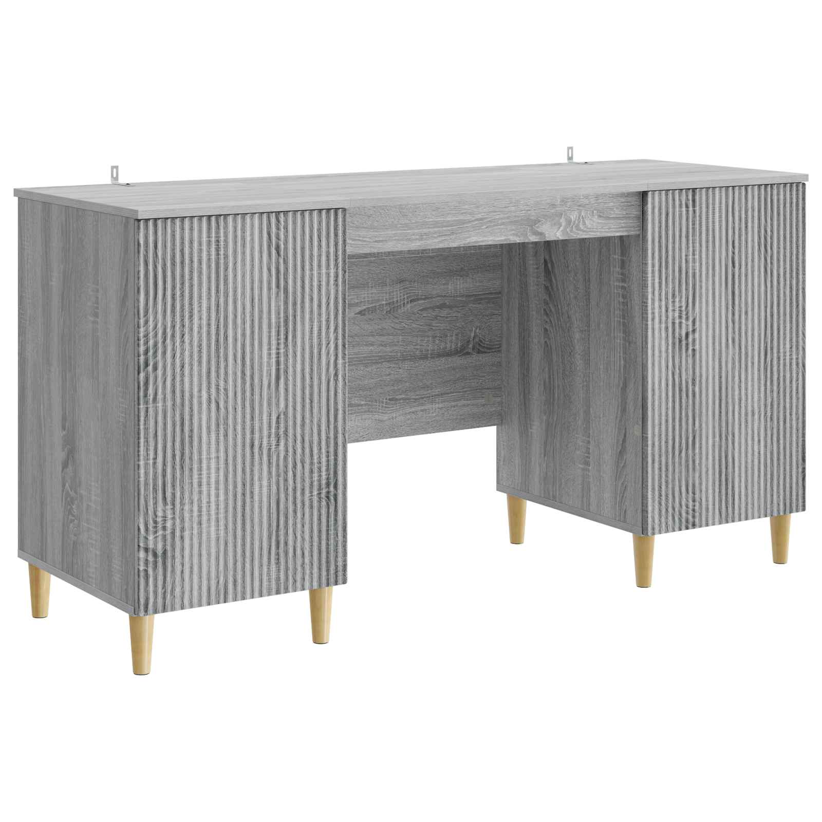 Bureau Sonoma gris 142,5 x 50 x 75 cm Bois d'ingénierie - XIOS