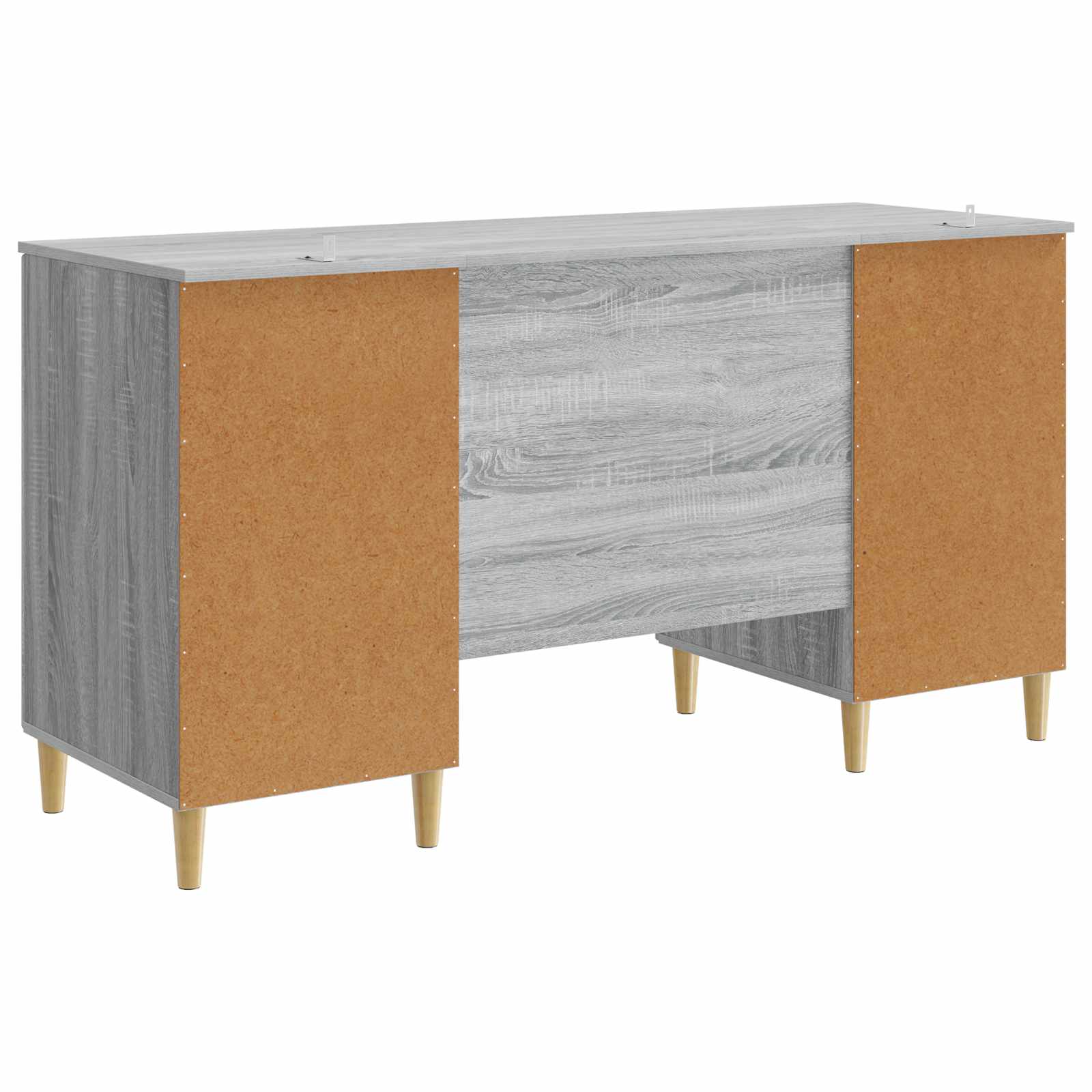 Bureau Sonoma gris 142,5 x 50 x 75 cm Bois d'ingénierie - XIOS