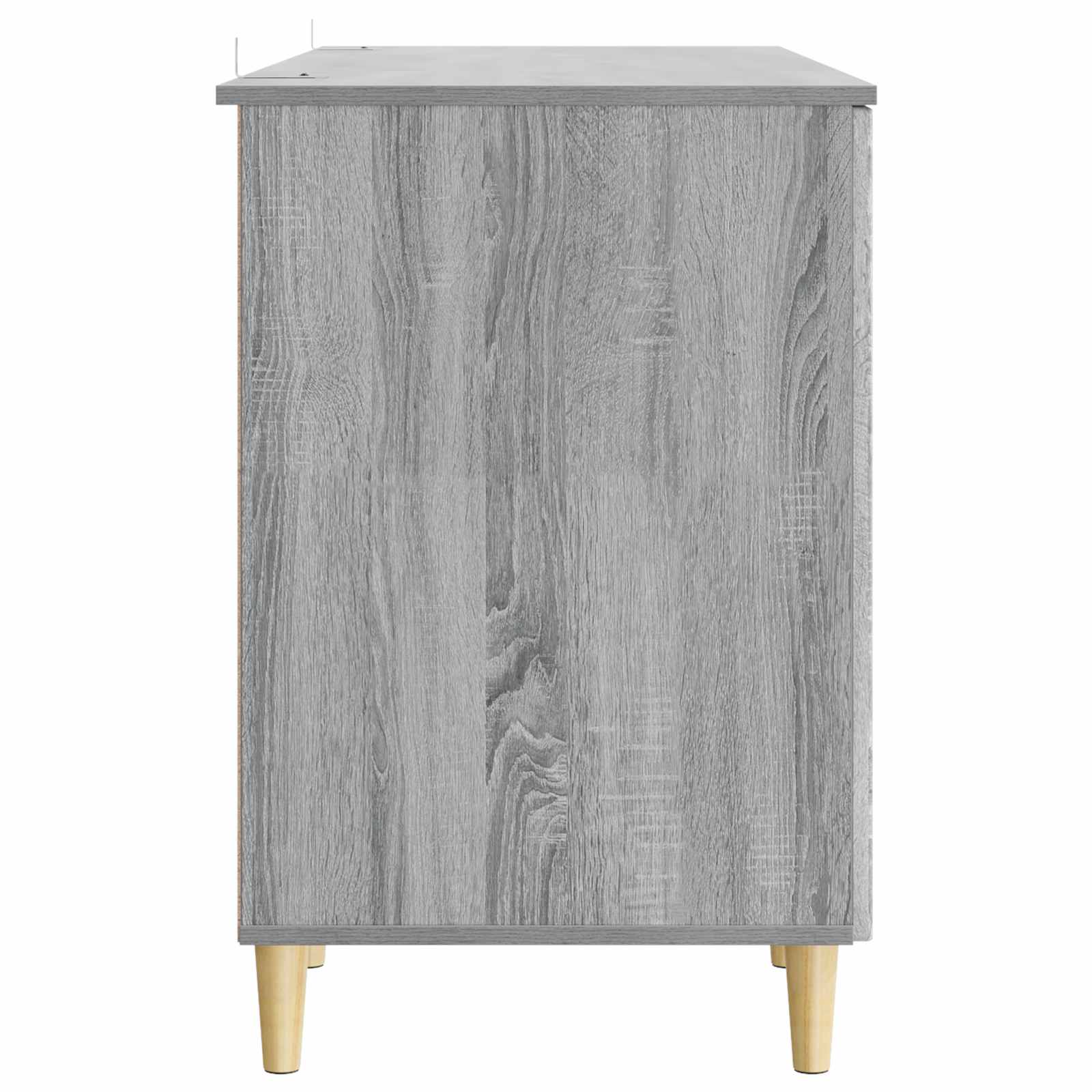 Bureau Sonoma gris 142,5 x 50 x 75 cm Bois d'ingénierie - XIOS