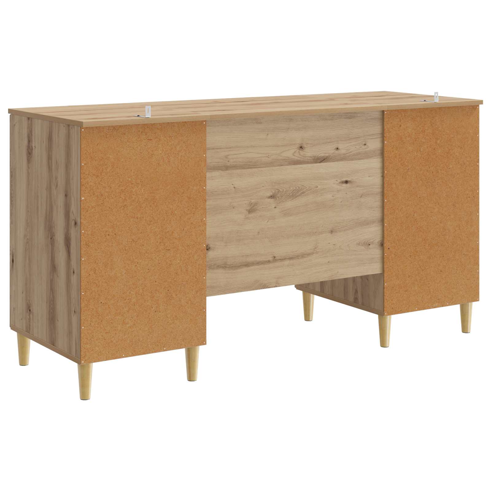 Bureau Chêne artisanal Bois d'ingénierie 142,5 x 50 x 75 cm - XIOS