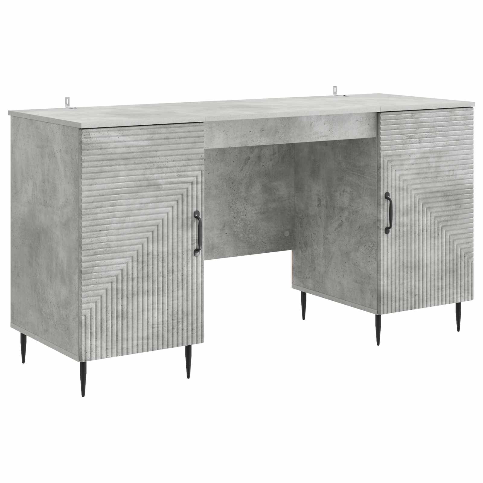 Bureau Gris béton 142,5 x 50 x 75 cm Bois d'ingénierie - XIOS