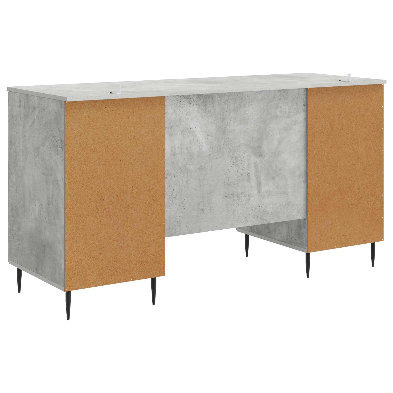 Bureau Gris béton 142,5 x 50 x 75 cm Bois d'ingénierie - XIOS