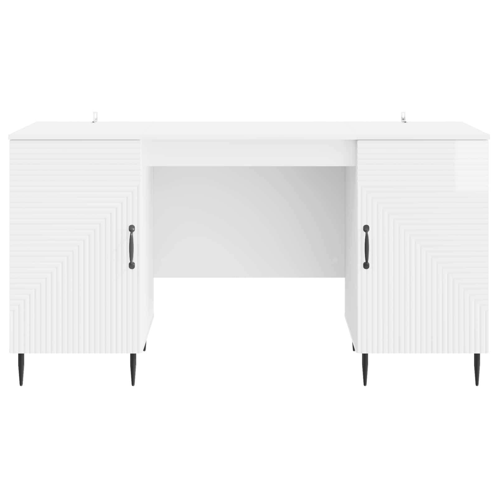 Bureau Blanc brillant 142,5 x 50 x 75 cm Bois d'ingénierie - XIOS