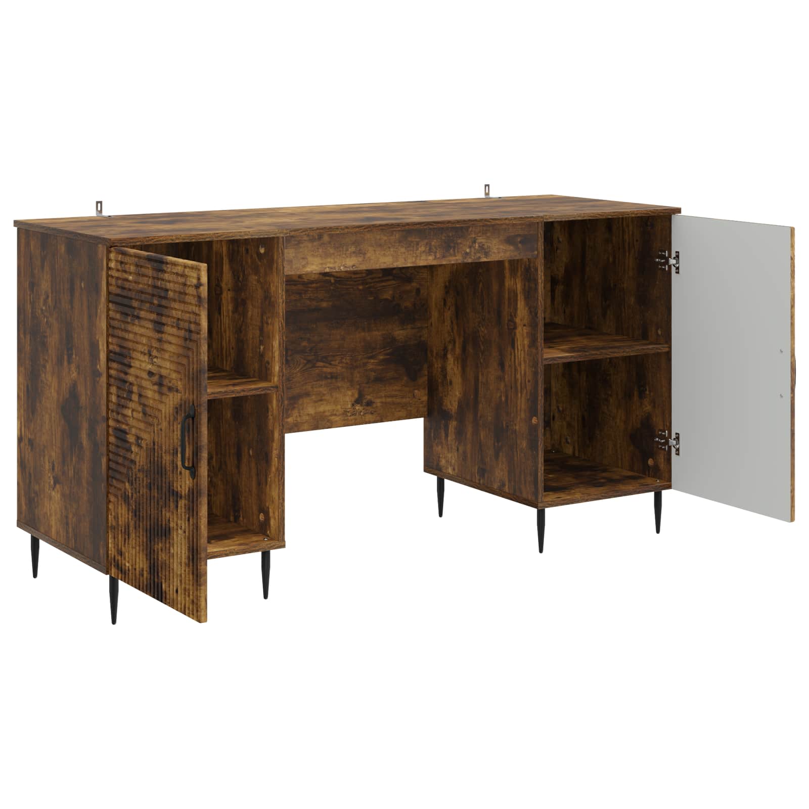 Bureau Chêne fumé 142,5 x 50 x 75 cm Bois d'ingénierie - XIOS