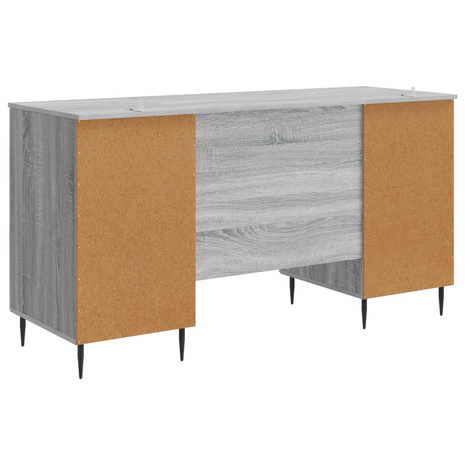 Bureau Sonoma gris 142,5 x 50 x 75 cm Bois d'ingénierie - XIOS