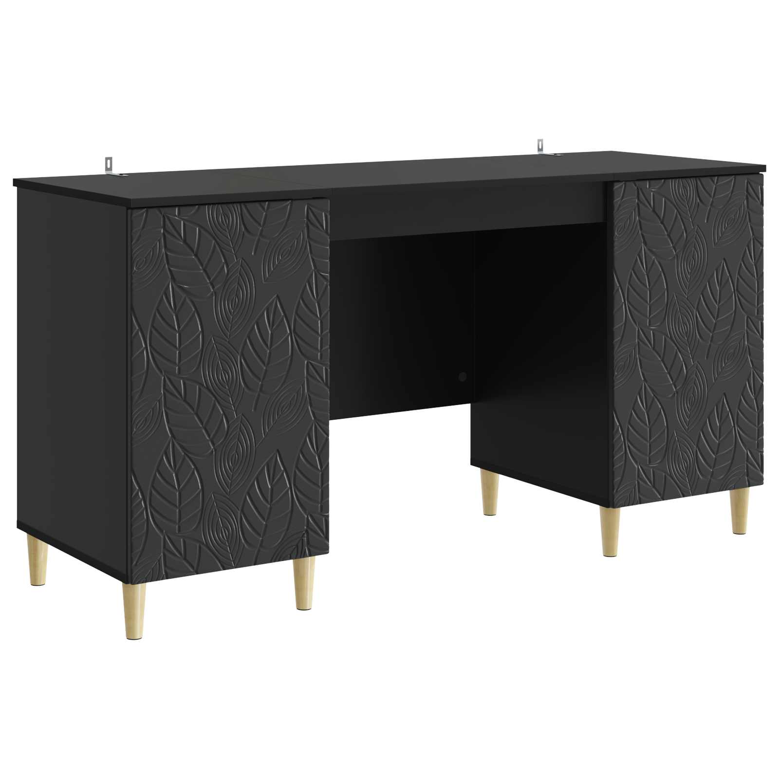 Bureau Noir 142,5 x 50 x 75 cm Bois d’ingénierie - XIOS