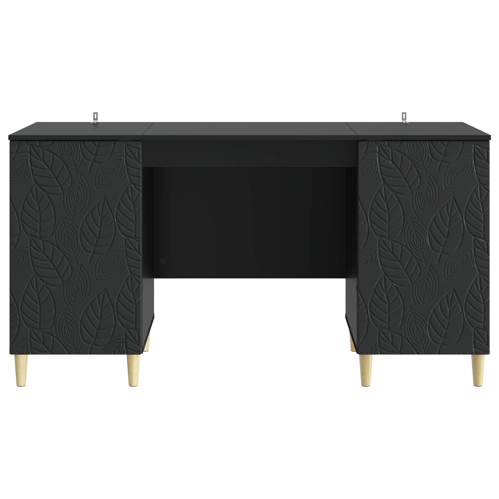 Bureau Noir Bois d'ingénierie 142,5 x 50 x 75 cm - XIOS