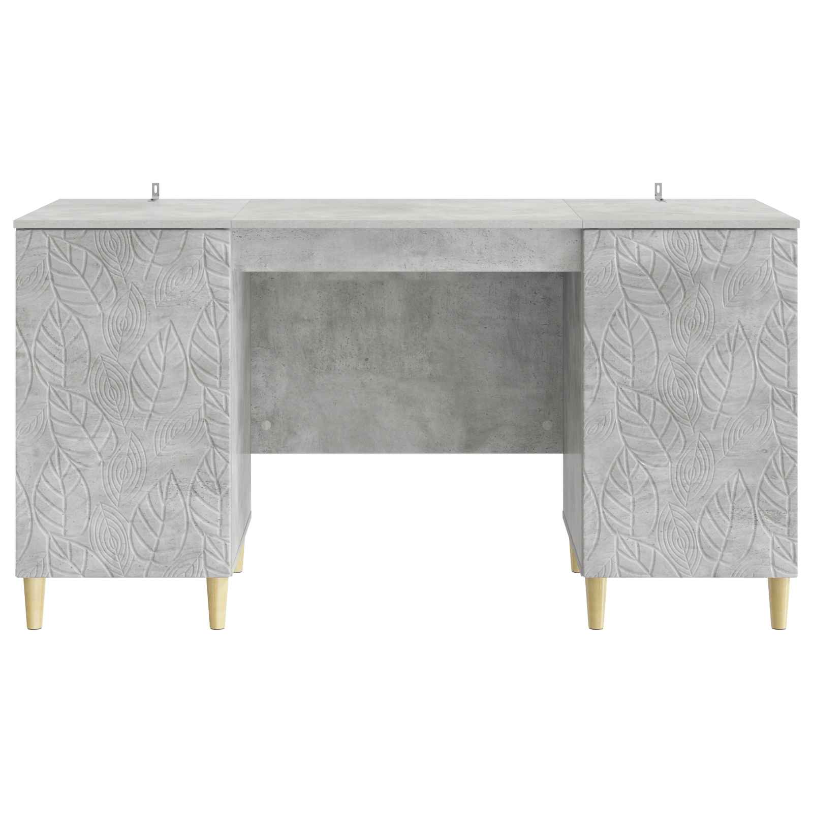 Bureau Gris béton Bois d'ingénierie 142,5 x 50 x 75 cm - XIOS