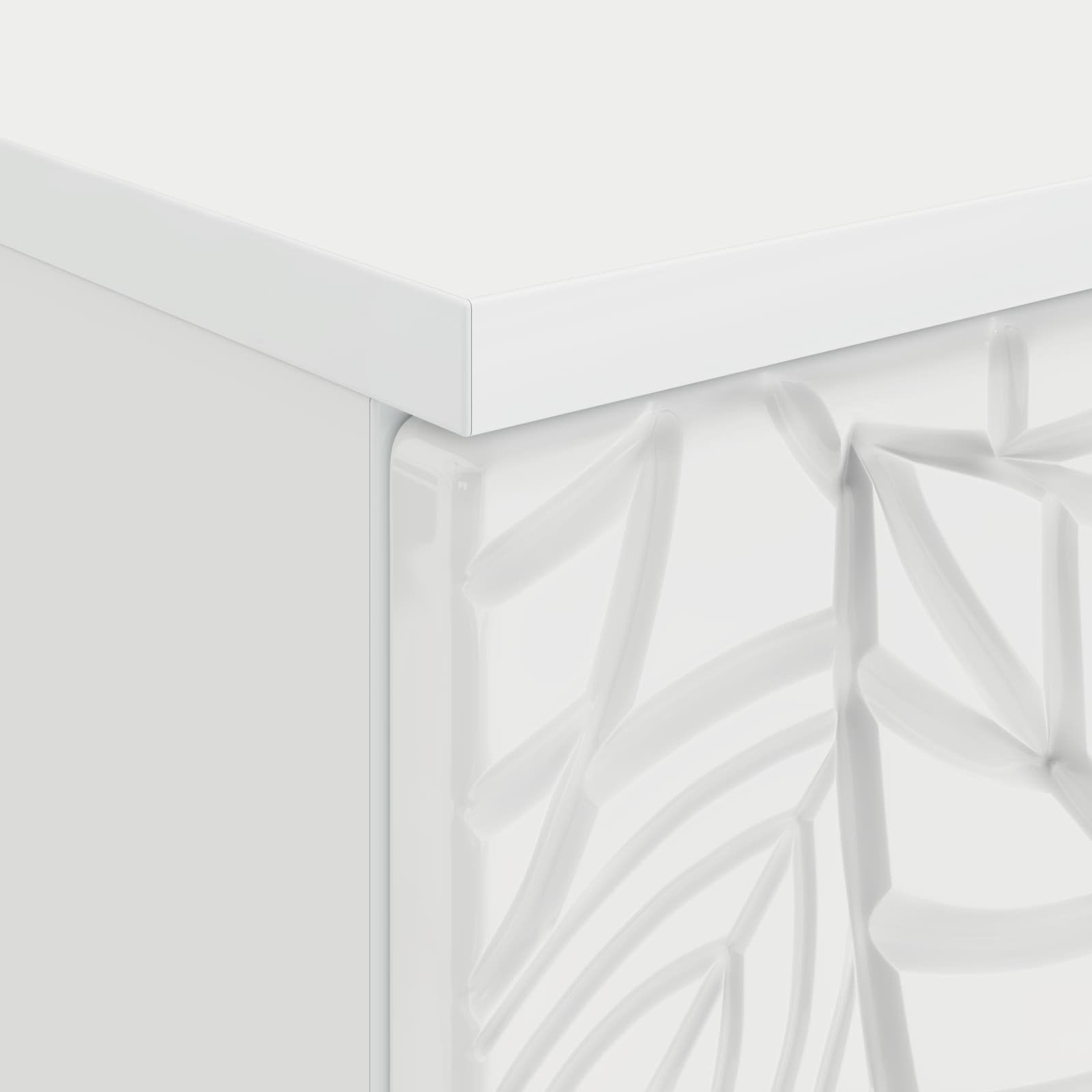 Bureau Blanc brillant 142,5 x 50 x 75 cm Bois d’ingénierie - XIOS