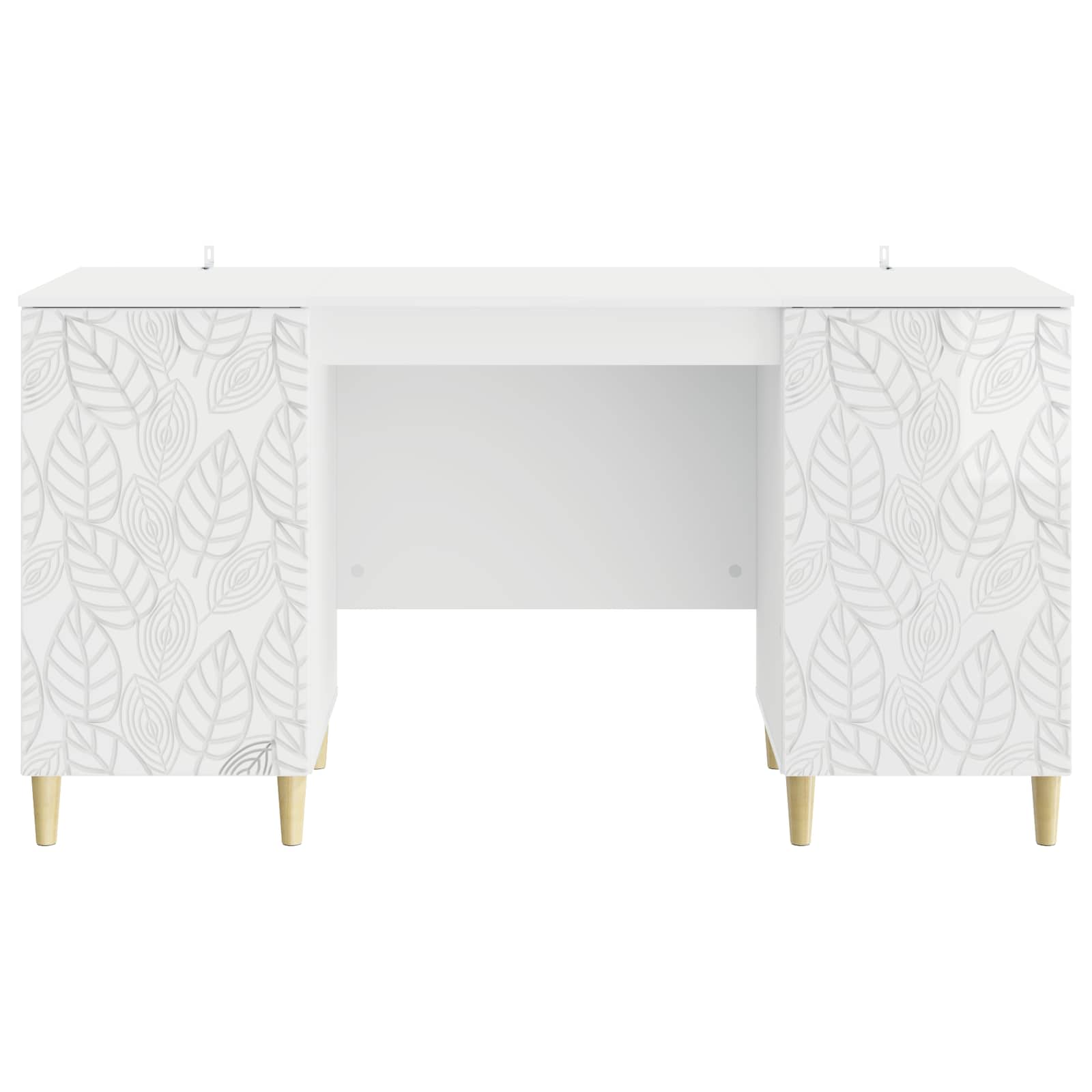 Bureau Blanc brillant 142,5 x 50 x 75 cm Bois d’ingénierie - XIOS