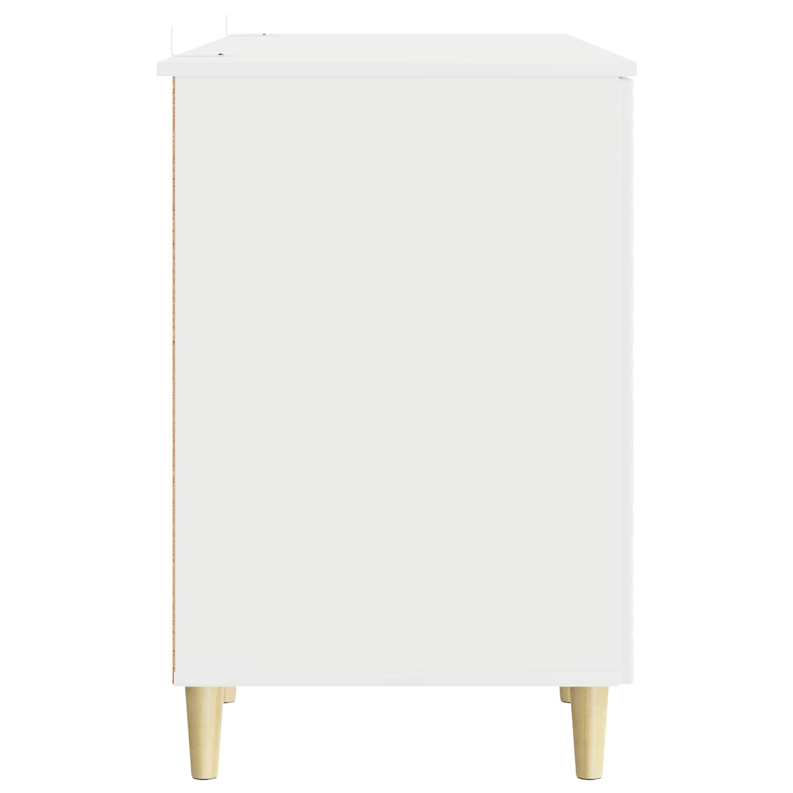 Bureau Blanc brillant 142,5 x 50 x 75 cm Bois d’ingénierie - XIOS