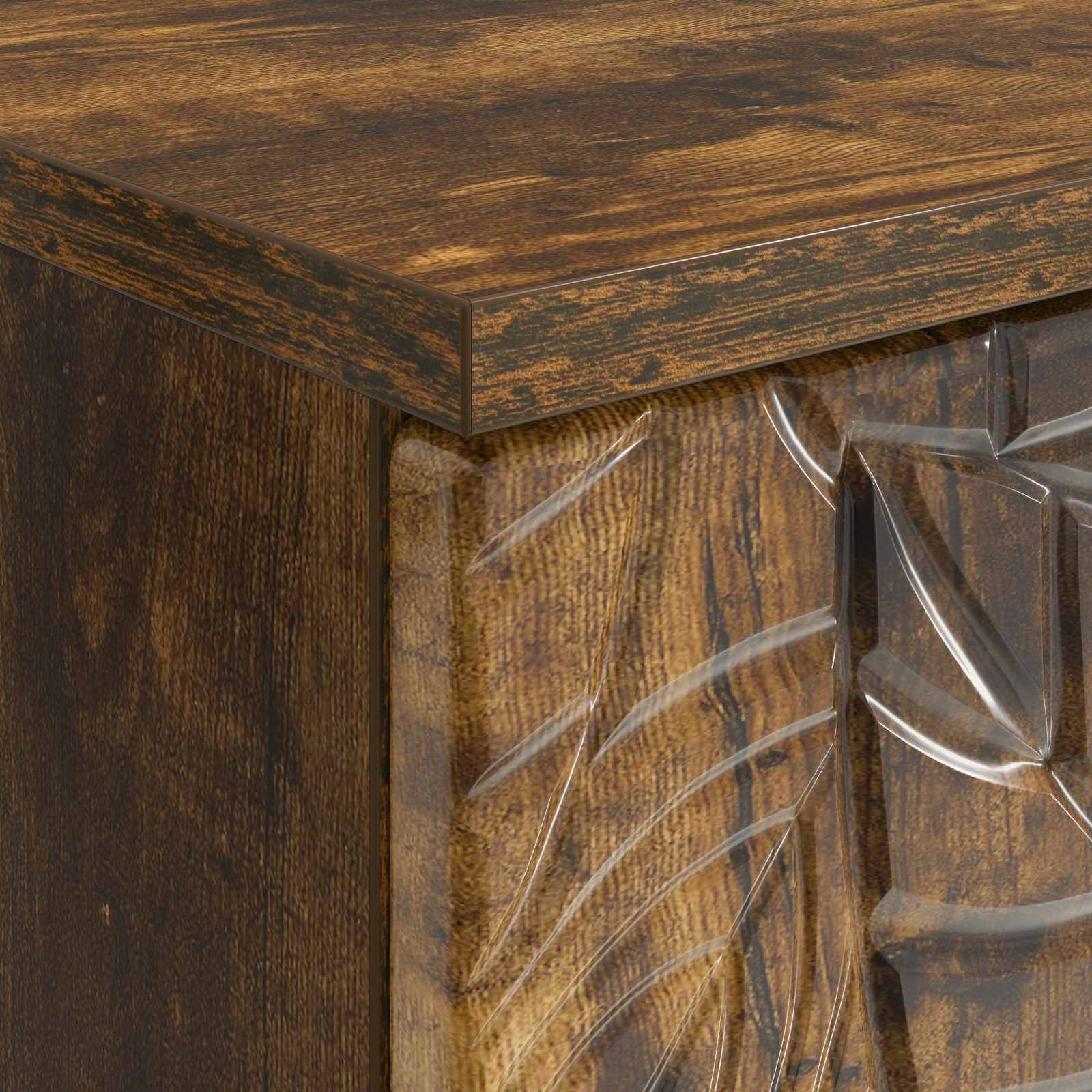 Bureau Chêne fumé Bois d'ingénierie 142,5 x 50 x 75 cm - XIOS