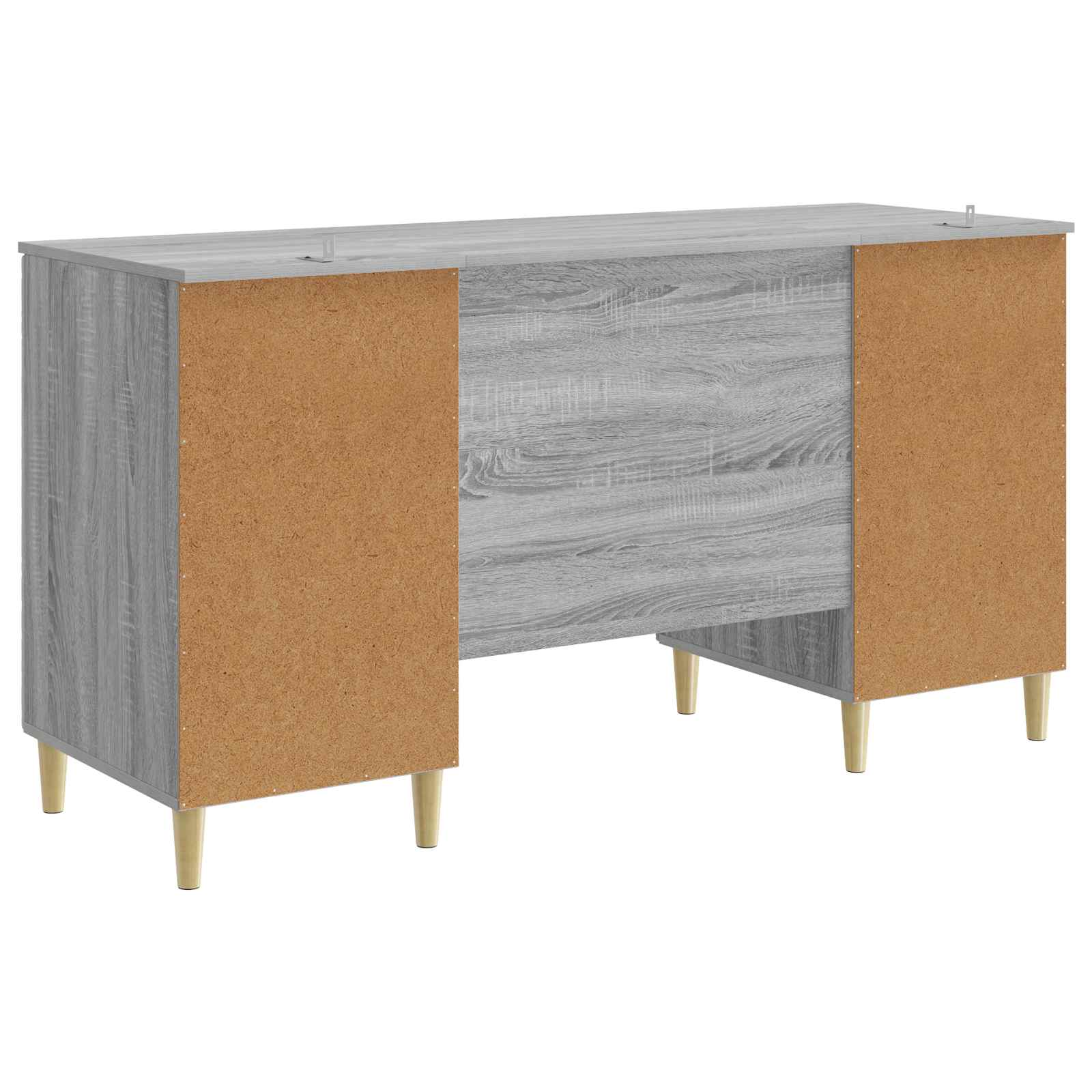 Bureau Sonoma gris 142,5 x 50 x 75 cm Bois d'ingénierie - XIOS