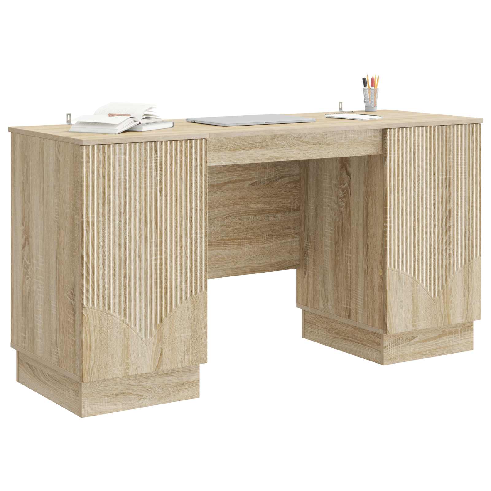 Bureau Chêne Sonoma 142,5 x 50 x 75 cm Bois d'ingénierie - XIOS