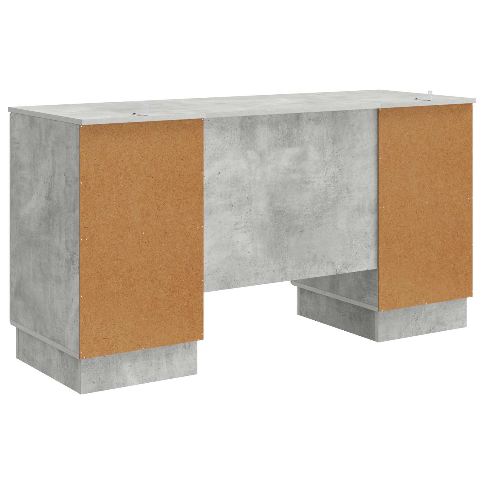 Bureau Gris béton 142,5 x 50 x 75 cm Bois d'ingénierie - XIOS