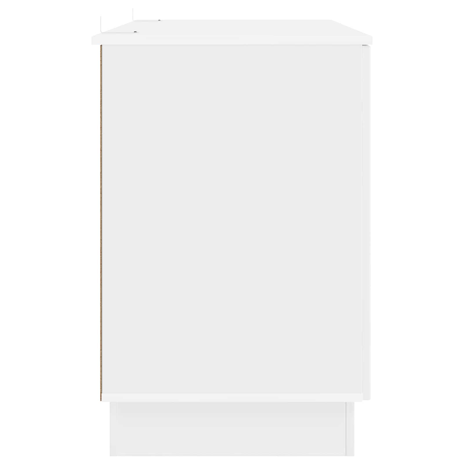 Bureau Blanc brillant 142,5 x 50 x 75 cm Bois d'ingénierie - XIOS