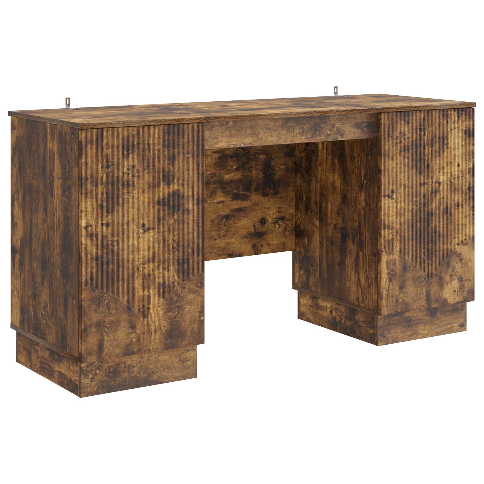 Bureau Chêne fumé 142,5 x 50 x 75 cm Bois d'ingénierie