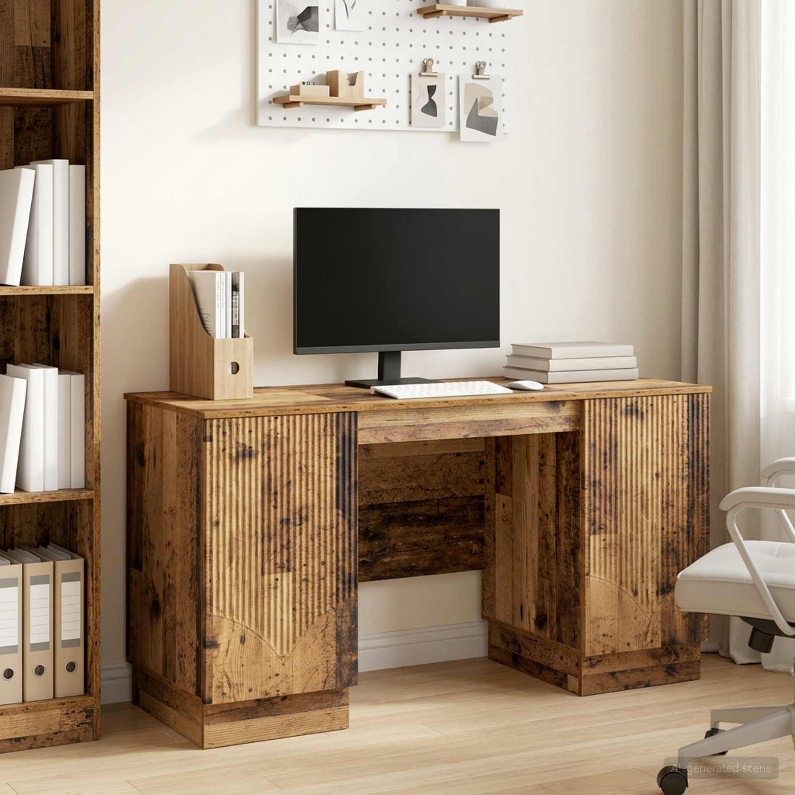 Bureau Bois ancien 142,5 x 50 x 75 cm Bois d'ingénierie