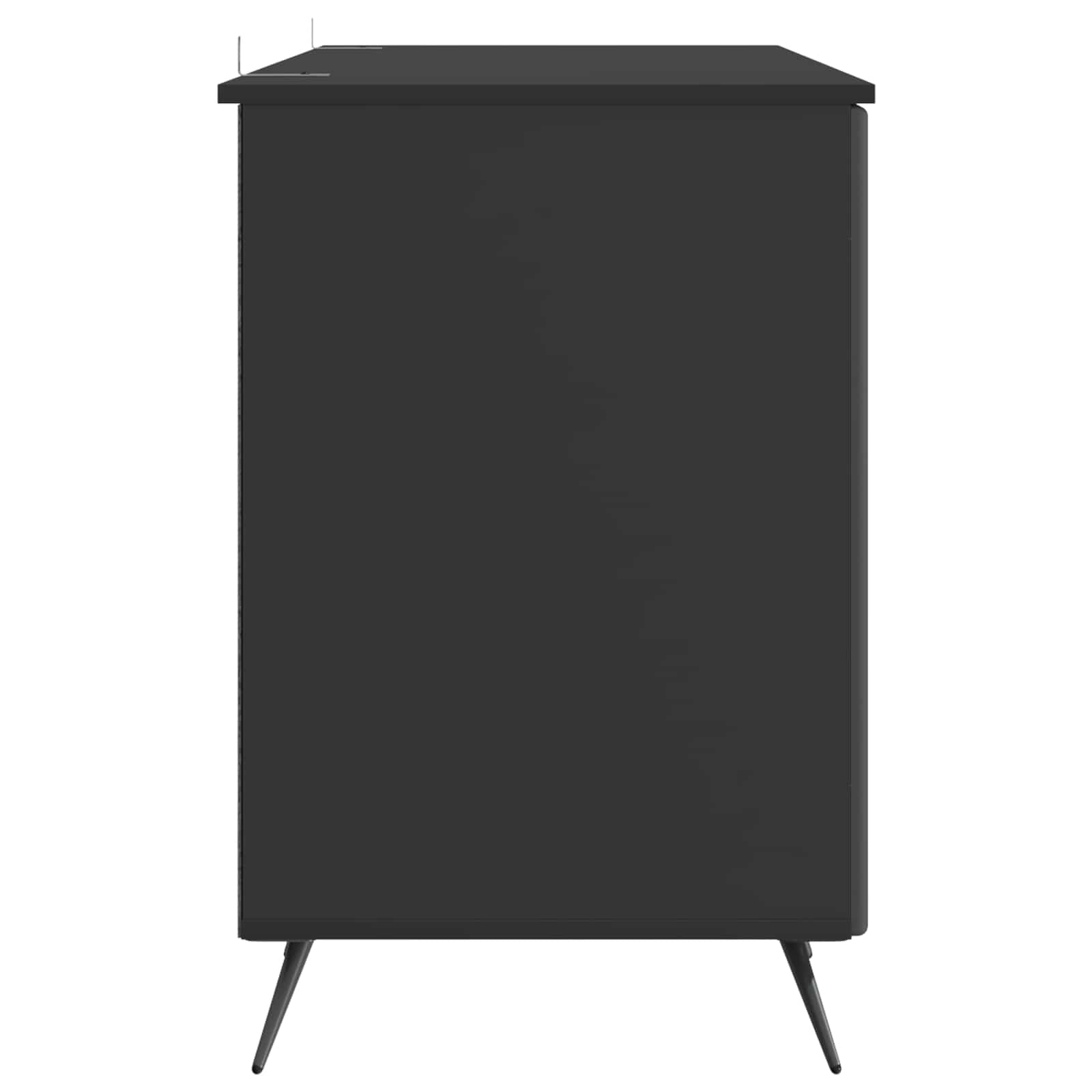 Bureau avec étagère Noir 142,5 x 50 x 75 cm Bois d'ingénierie - XIOS