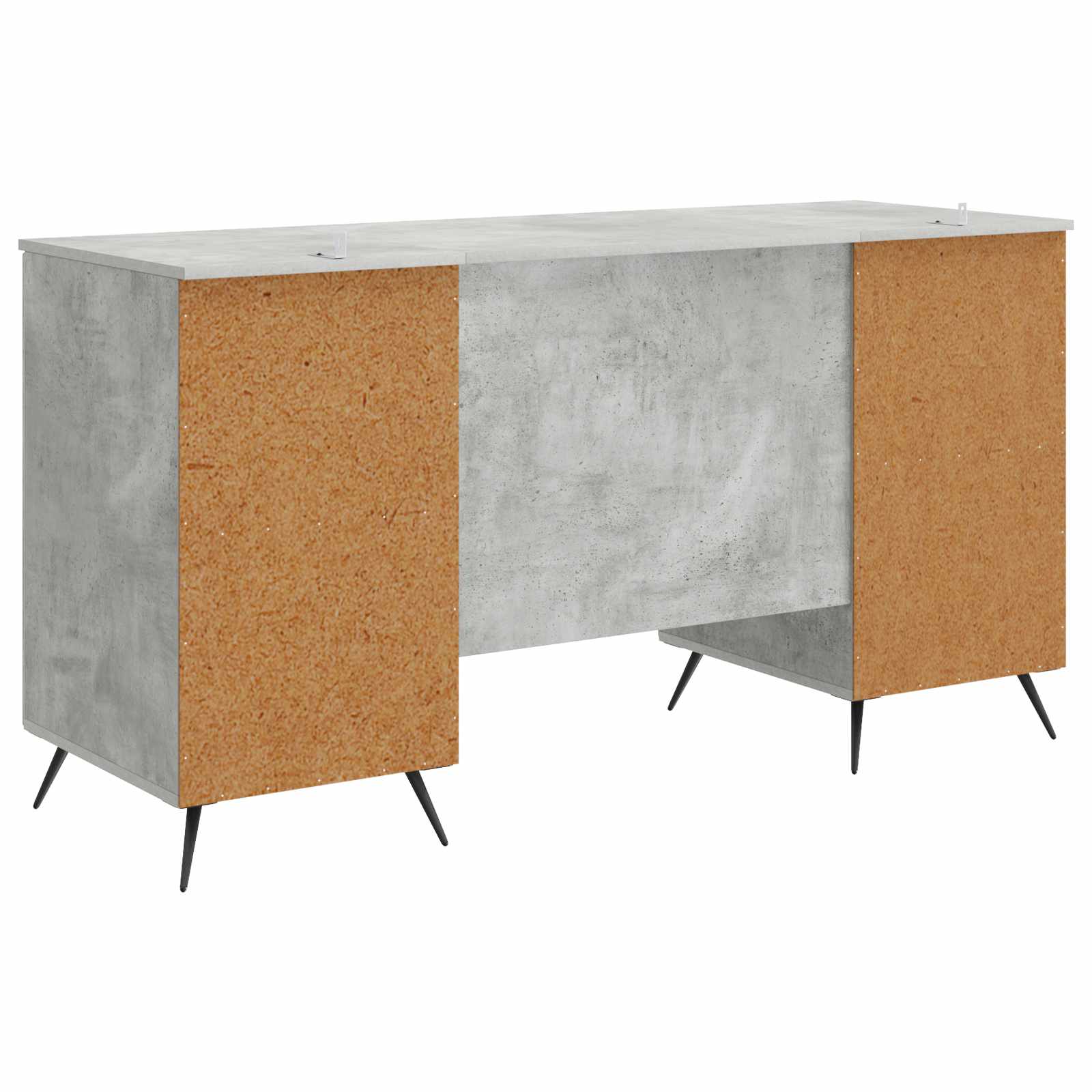 Bureau Gris béton 142,5 x 50 x 75 cm Bois d'ingénierie - XIOS