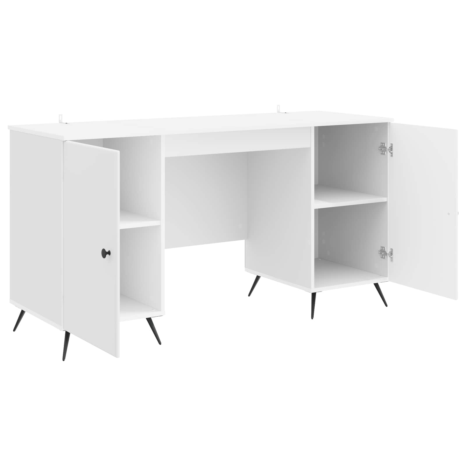Bureau Blanc brillant 142,5 x 50 x 75 cm Bois d'ingénierie - XIOS