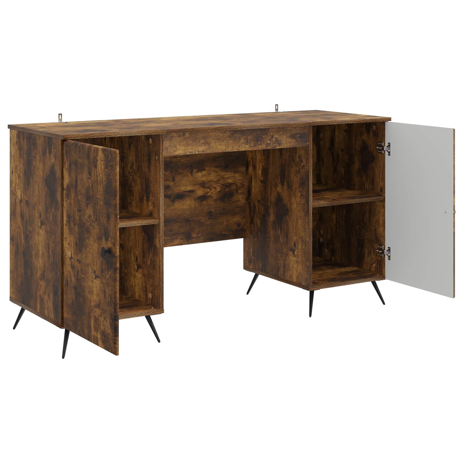 Bureau Chêne fumé 142,5 x 50 x 75 cm Bois d'ingénierie - XIOS