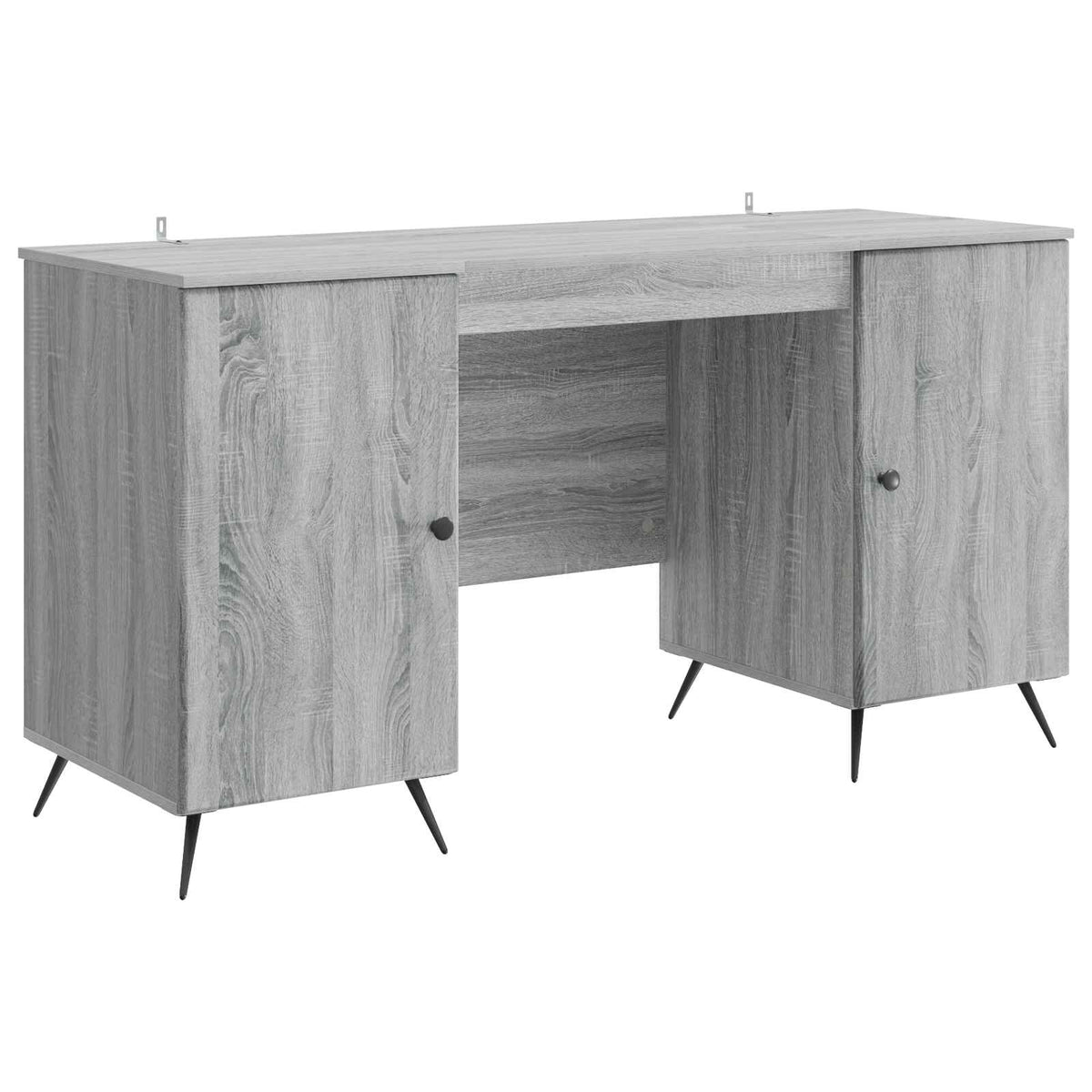 Bureau Sonoma gris 142,5 x 50 x 75 cm Bois d'ingénierie