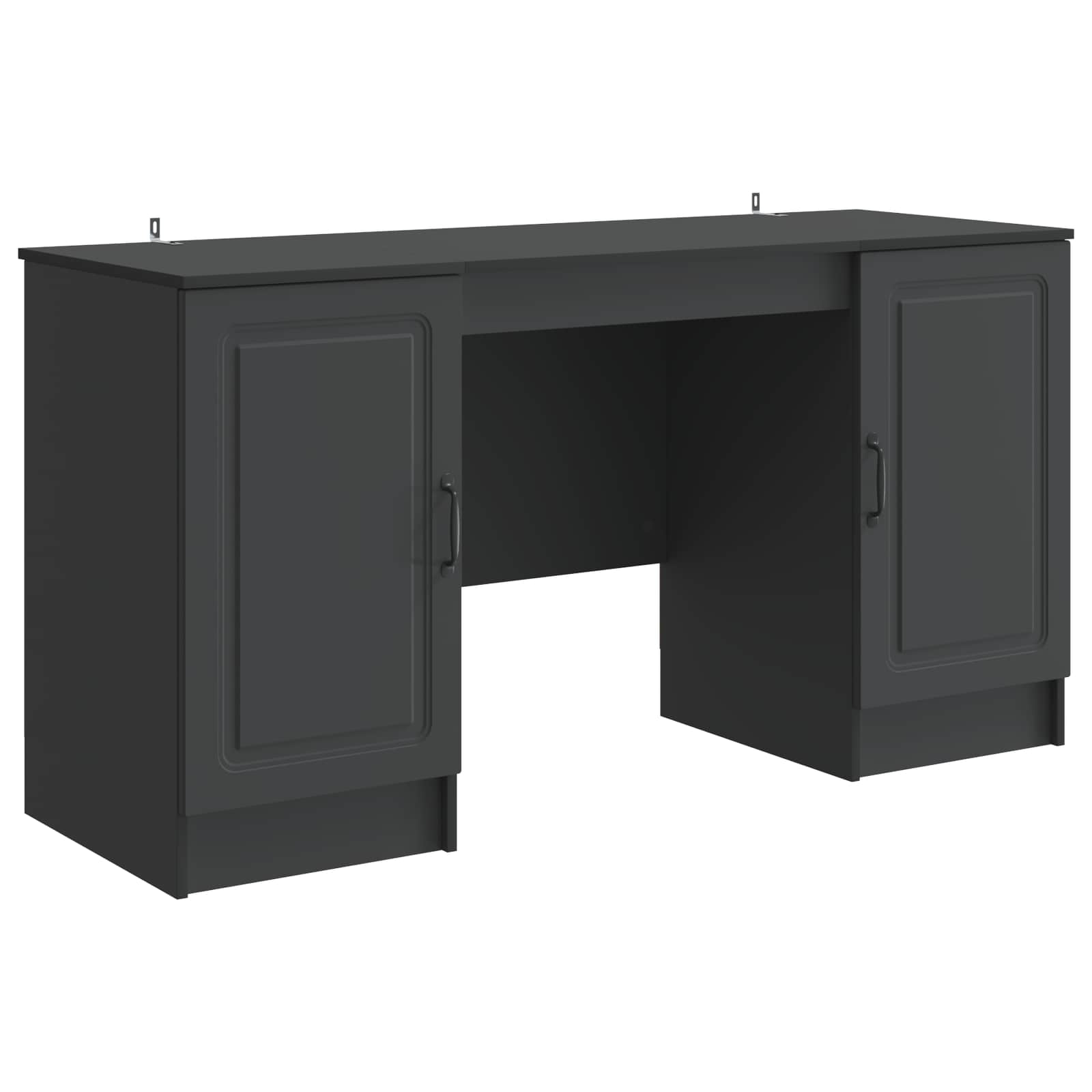 Bureau Noir 142,5 x 50 x 75 cm Bois d'ingénierie