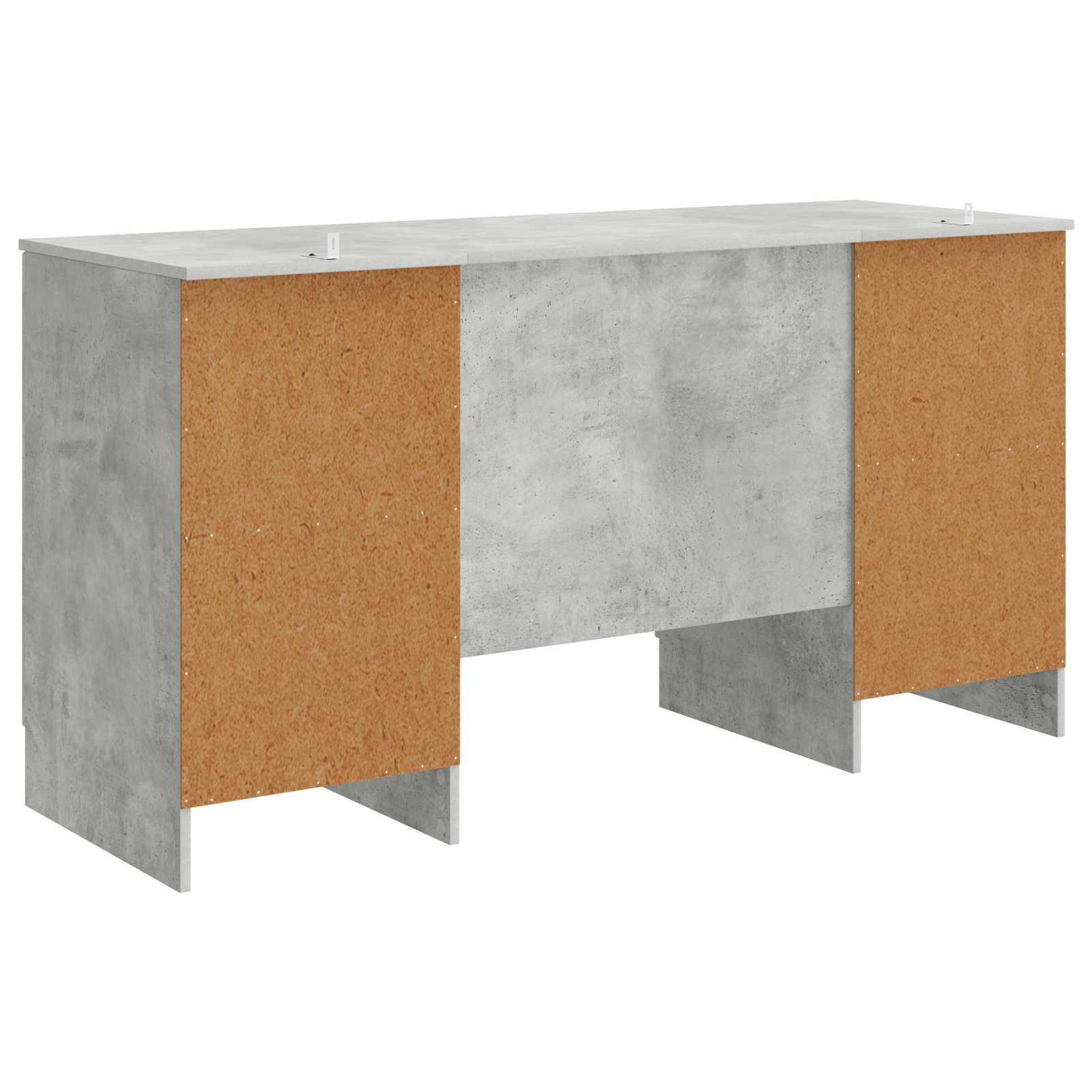 Bureau Gris béton 142,5 x 50 x 75 cm Bois d'ingénierie - XIOS