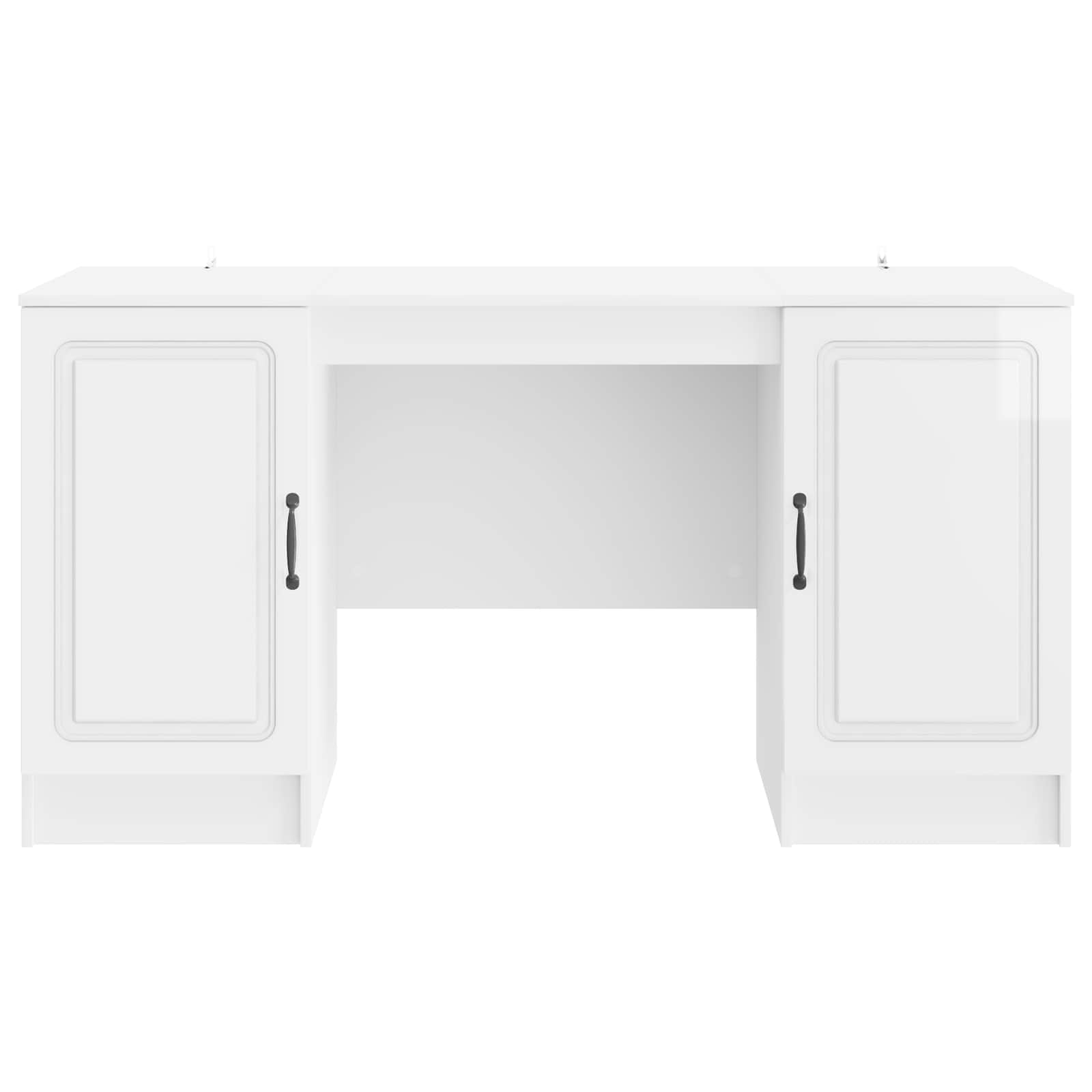 Bureau Blanc brillant 142,5 x 50 x 75 cm Bois d'ingénierie - XIOS