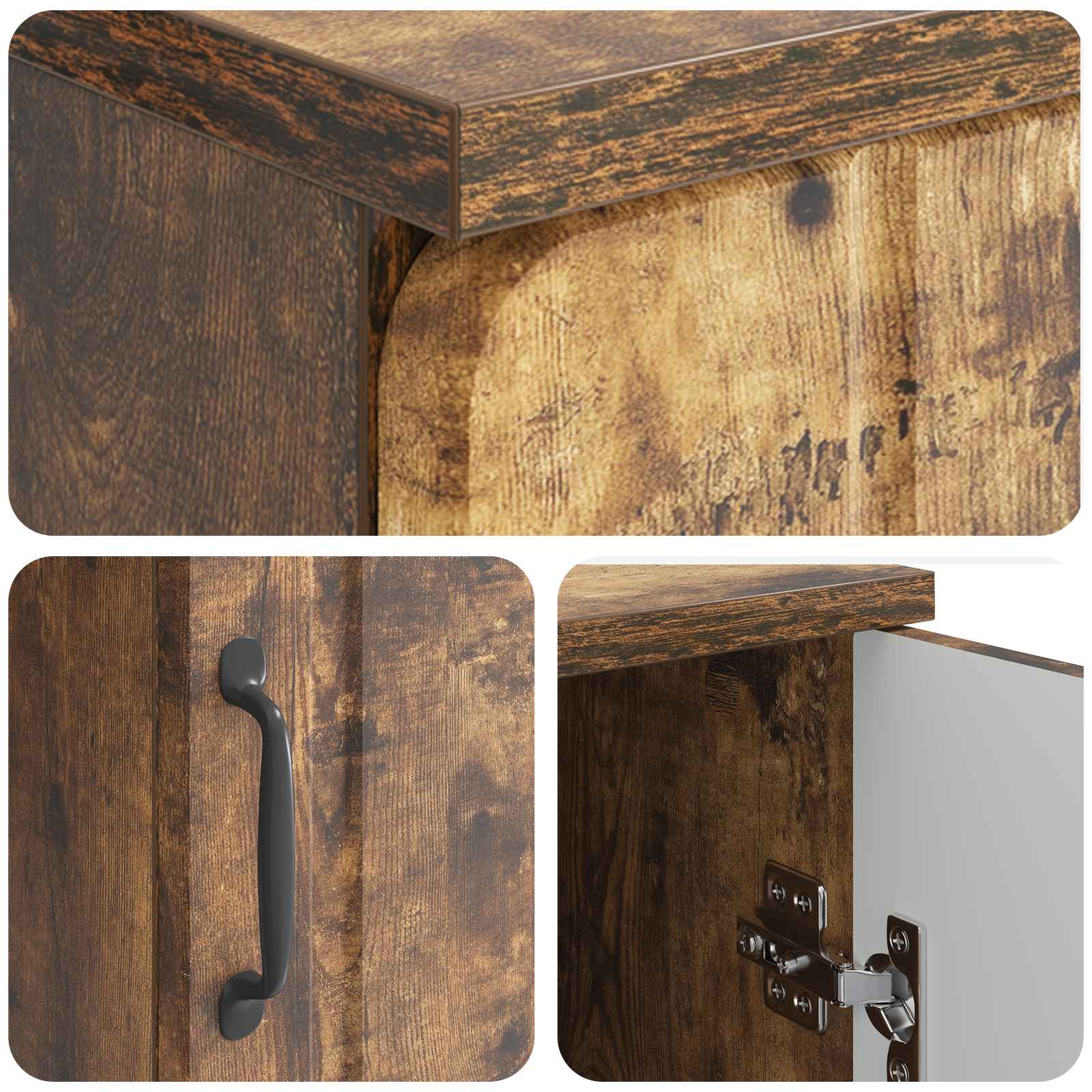 Bureau Chêne fumé 142,5 x 50 x 75 cm Bois d'ingénierie - XIOS