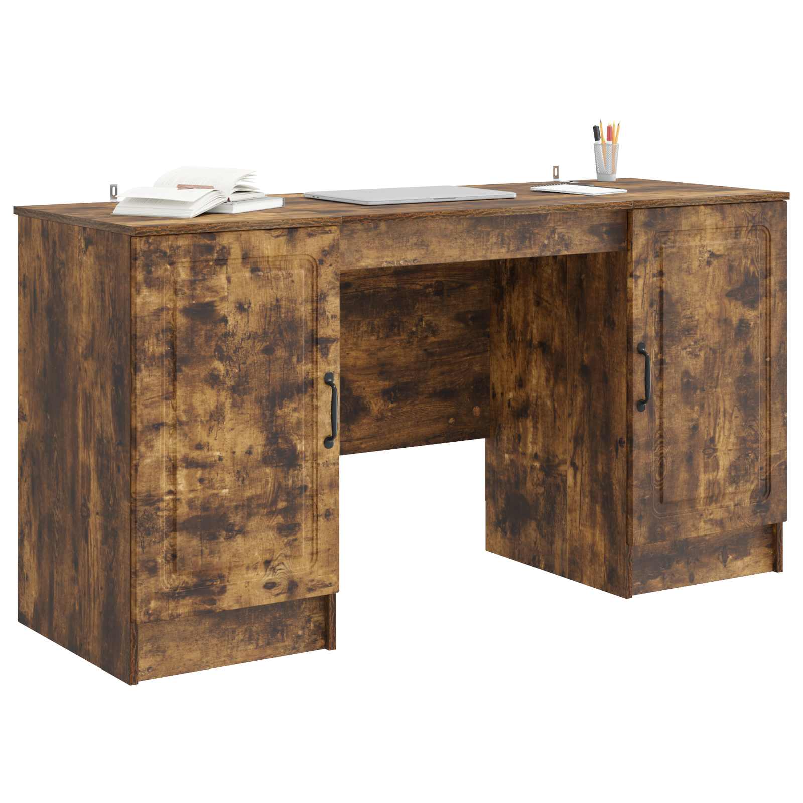 Bureau Chêne fumé 142,5 x 50 x 75 cm Bois d'ingénierie - XIOS