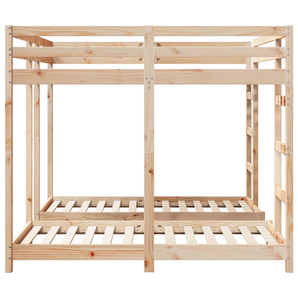 Lit Superposé Marron 160 x 200 cm Pin massif - XIOS