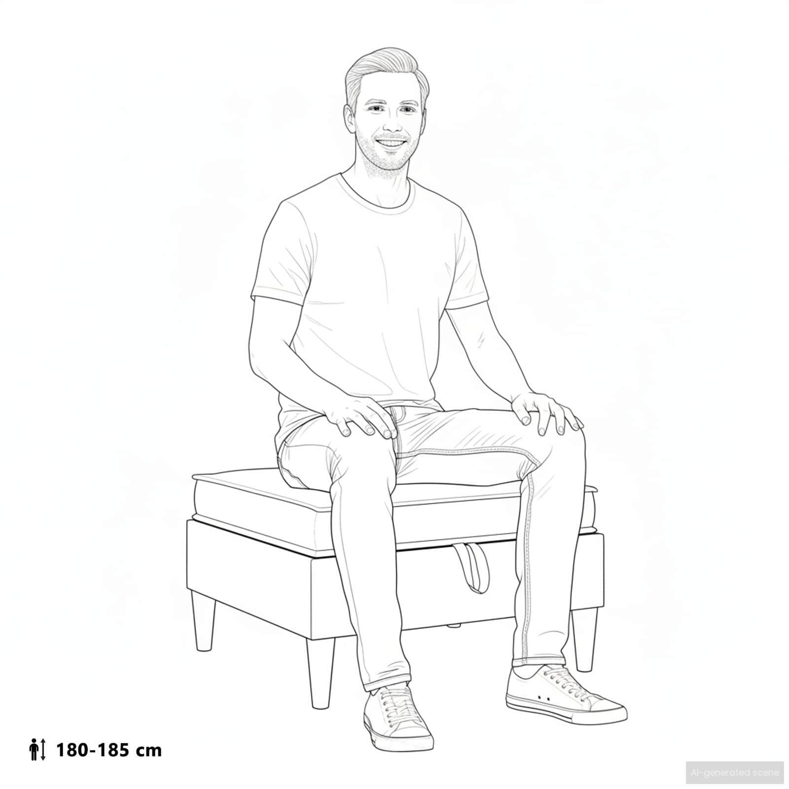 Sofa avec rangement Tissu - XIOS