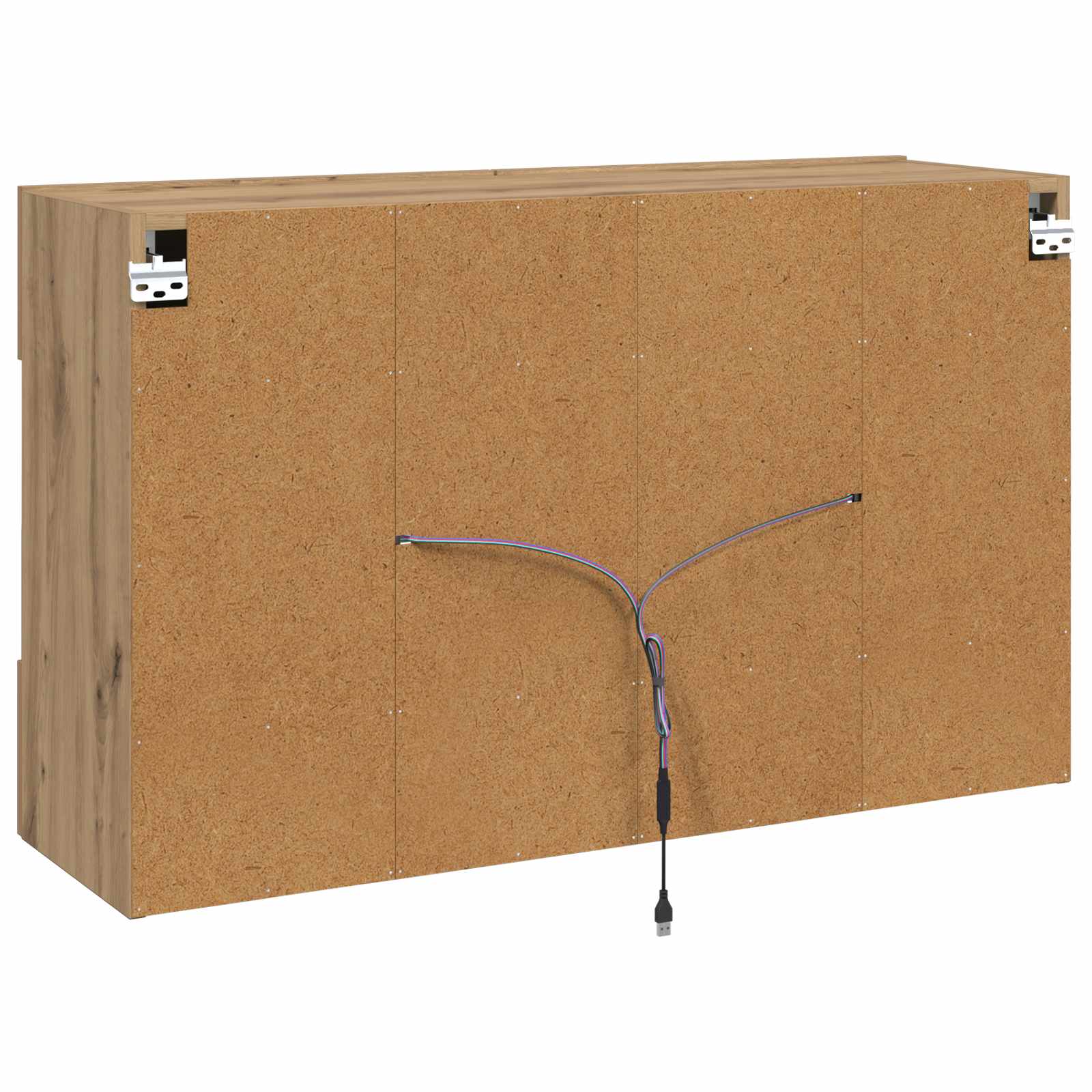 Meuble TV mural Chêne artisanal 98,5 x 30 x 60,5 cm - XIOS