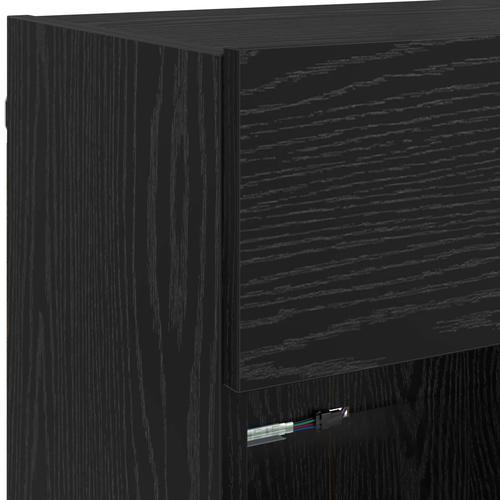 Meuble TV mural Montage mural Chêne noir 98,5 x 30 x 60,5 cm - XIOS