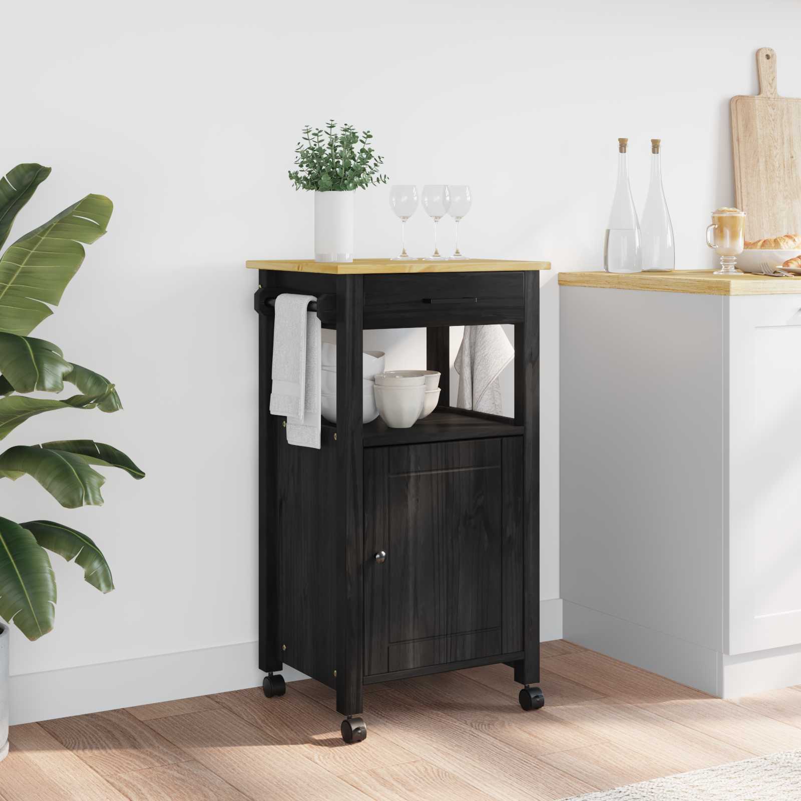 Chariot de cuisine Uni Noir - XIOS