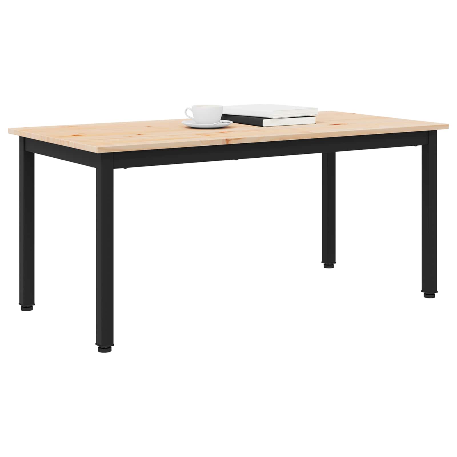 Table basse Naturel 100 x 50 x 45 cm Bois de pin massif - XIOS