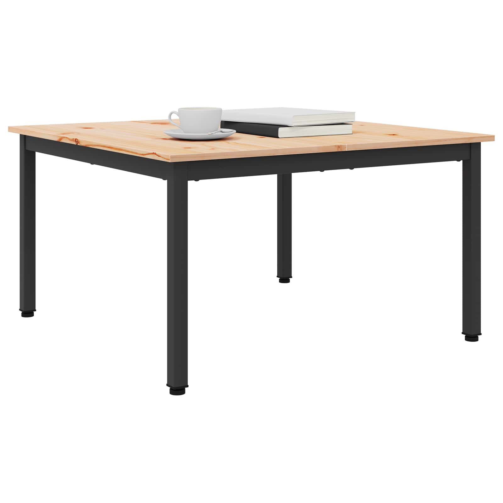 Table basse Naturel 80 x 80 x 45 cm Bois de pin massif - XIOS