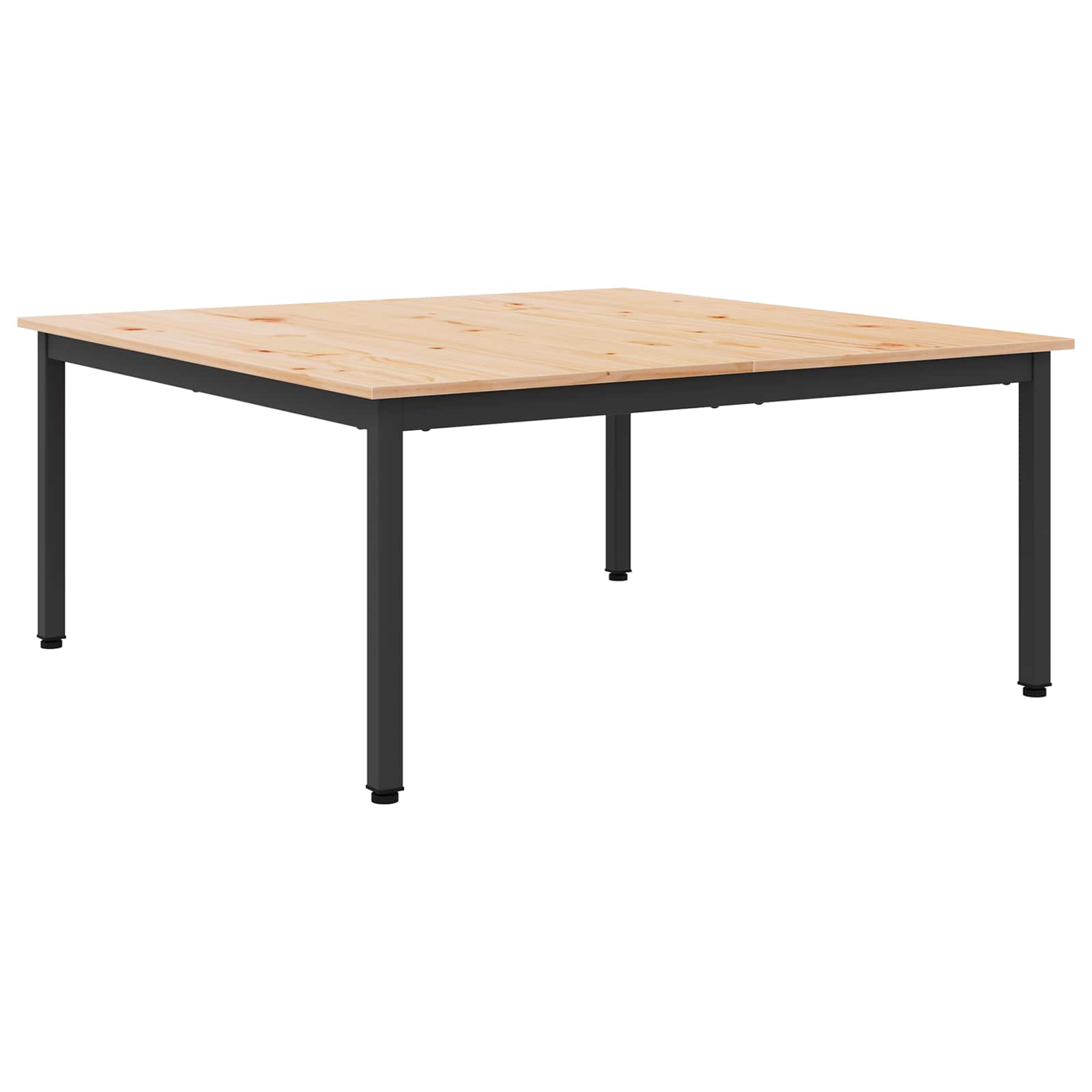 Table basse Naturel 100 x 100 x 45 cm Bois de pin massif - XIOS