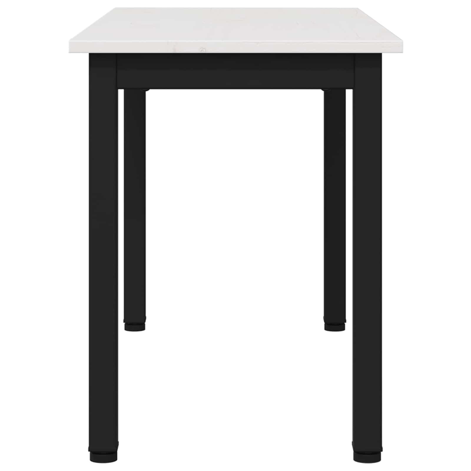 banc Blanc 80 x 35 x 45 cm Bois de pin massif - XIOS